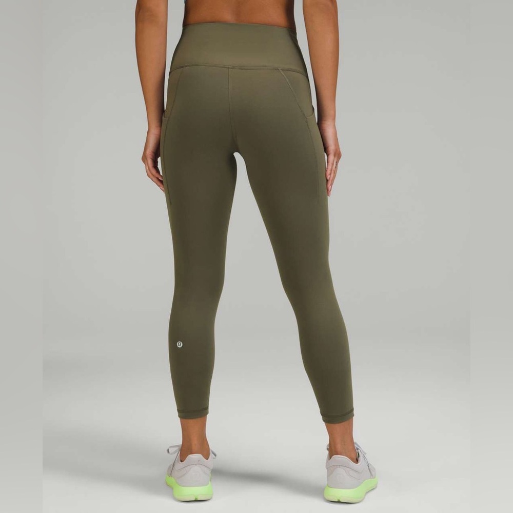 Lululemon Wunder Train High-Rise Tight with Pockets 25" Carob Brown Green - Picture 6 of 12